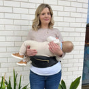 Hackerlily Hipsurfer - Hipseat Baby Carrier + Bum Bag - Black Vegan Leather