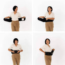 Hackerlily Hipsurfer - Hipseat Baby Carrier + Bum Bag - Black Vegan Leather