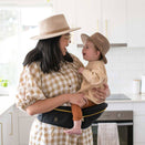 Hackerlily Hipsurfer - Hipseat Baby Carrier + Bum Bag - Black