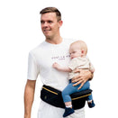 Hackerlily Hipsurfer - Hipseat Baby Carrier + Bum Bag - Black