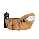 Hackerlily Hipsurfer - Hipseat Baby Carrier + Bum Bag - Tan Vegan Leather