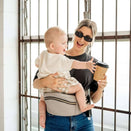 Hackerlily Hipsurfer - Hipseat Baby Carrier + Bum Bag - Taupe Vegan Leather