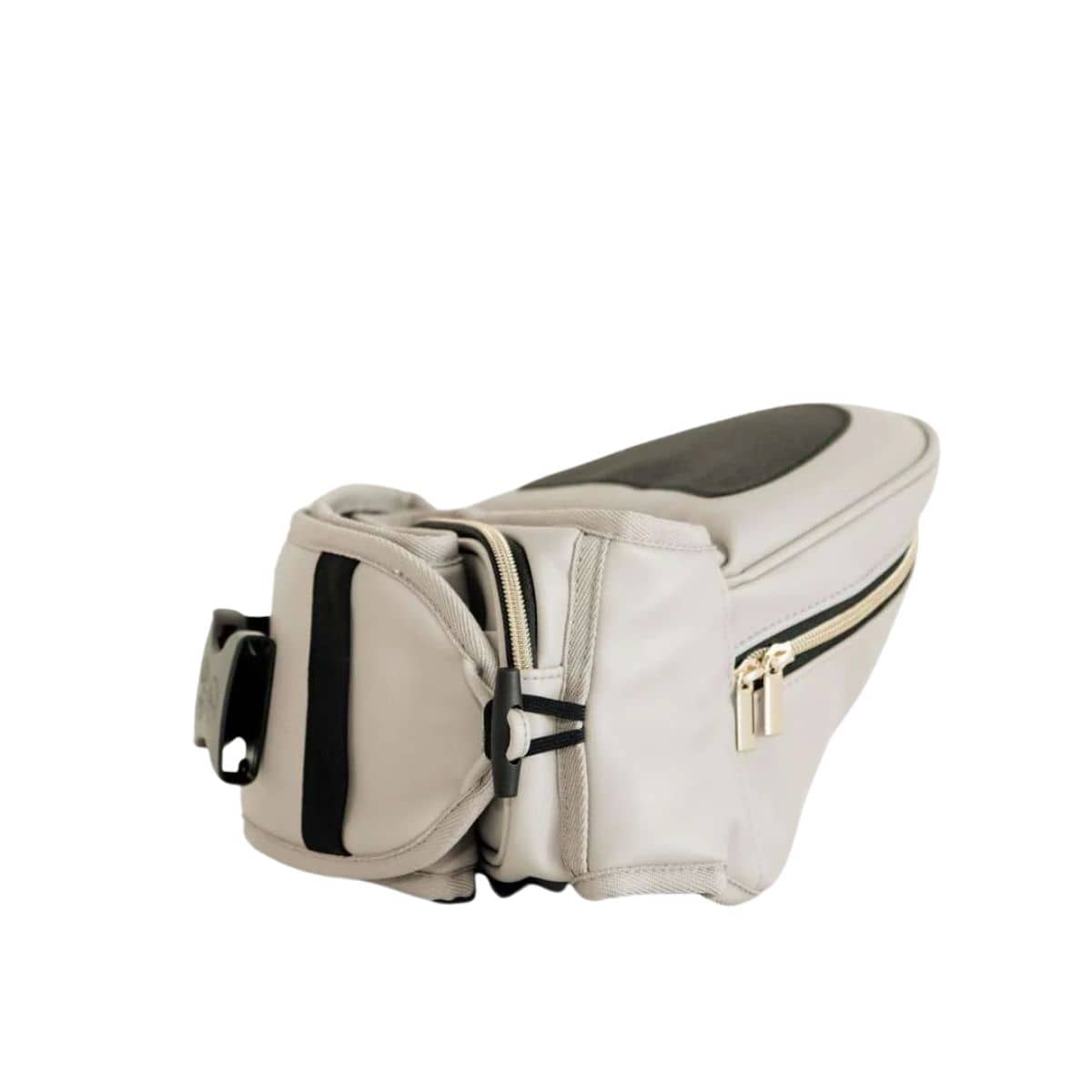 Hackerlily Hipsurfer - Hipseat Baby Carrier + Bum Bag - Taupe Vegan Leather