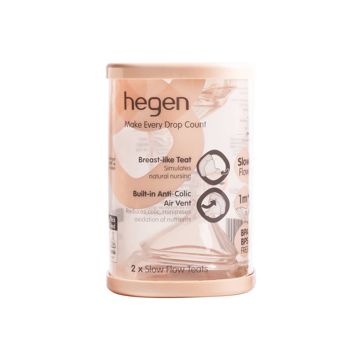 Hegen Feeding Bottle Teats - Slow