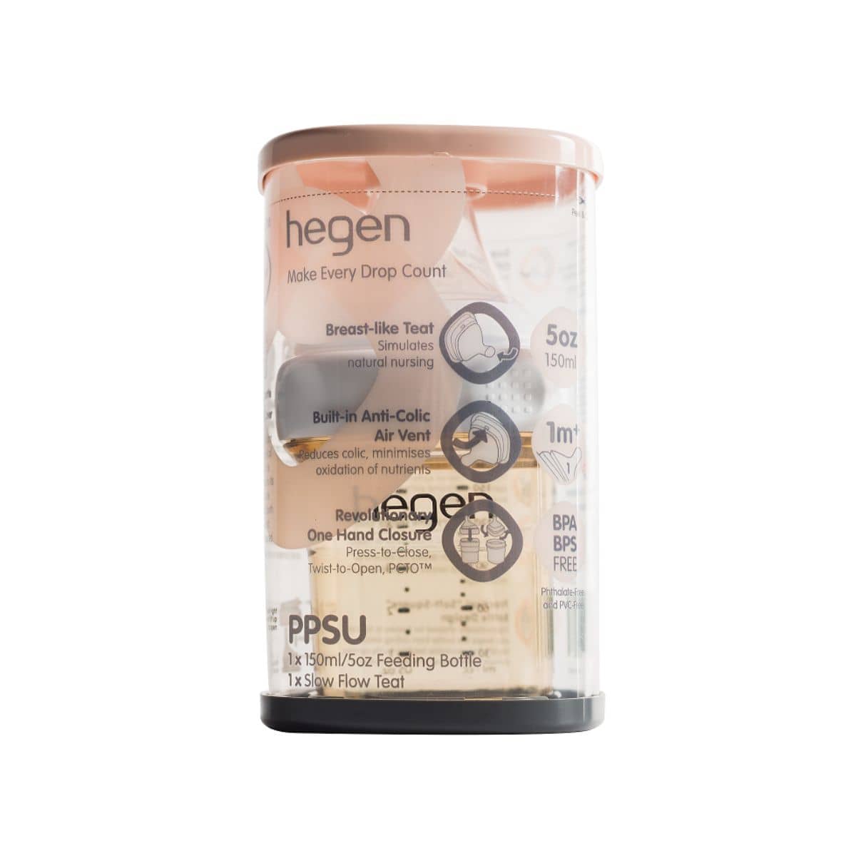 Hegen PCTO Feeding Bottle PPSU - 1 x 150ml