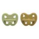 Hevea Natural Rubber Colour Pacifier - Standard Round Teat - 2 Pack