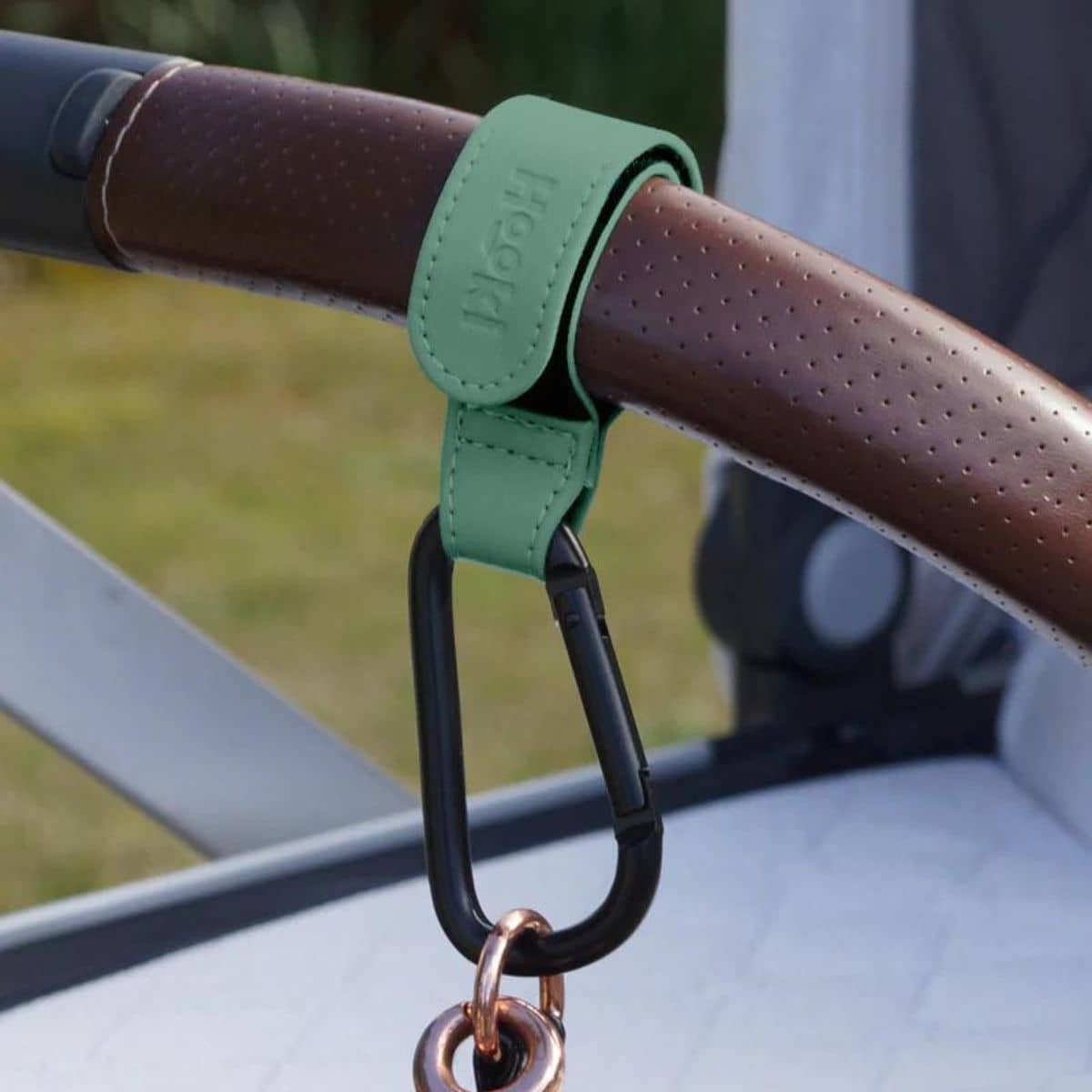 Hooki Duo Pram Hook Clip Set - Fern