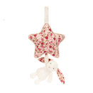 Jellycat Blossom Bunny Music Pull - Cream Berry