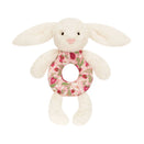 Jellycat Blossom Bunny Ring Rattle - Cream Berry