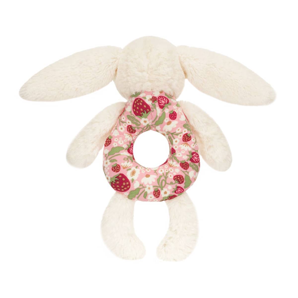 Jellycat Blossom Bunny Ring Rattle - Cream Berry