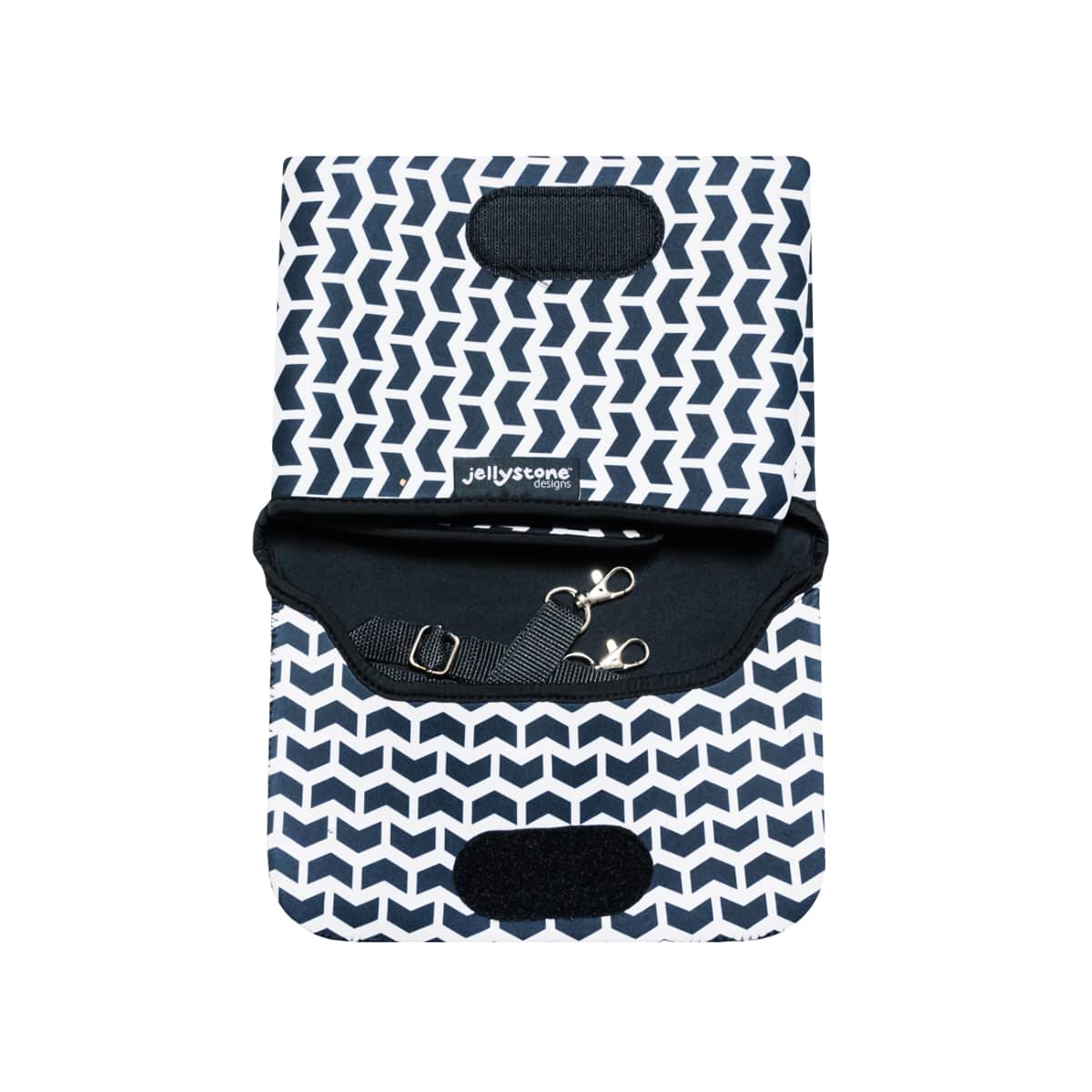 Jellystone Designs 2 in 1 Nappy Change Mat Clutch - Mono