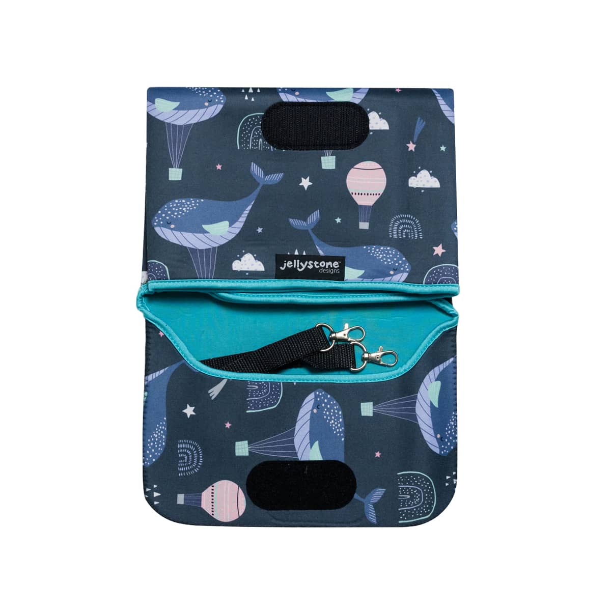 Jellystone Designs 2 in 1 Nappy Change Mat Clutch - Whales