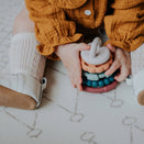 Jellystone Designs Rainbow Stacker Teether and Toy - Earth
