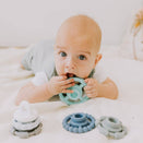 Jellystone Designs Rainbow Stacker Teether and Toy - Ocean