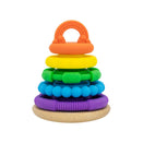 Jellystone Designs Wobble Stacker Teether and Toy - Bright