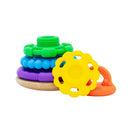 Jellystone Designs Wobble Stacker Teether and Toy - Bright