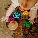 Jellystone Designs Wobble Stacker Teether and Toy - Bright