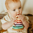 Jellystone Designs Wobble Stacker Teether and Toy - Pastel