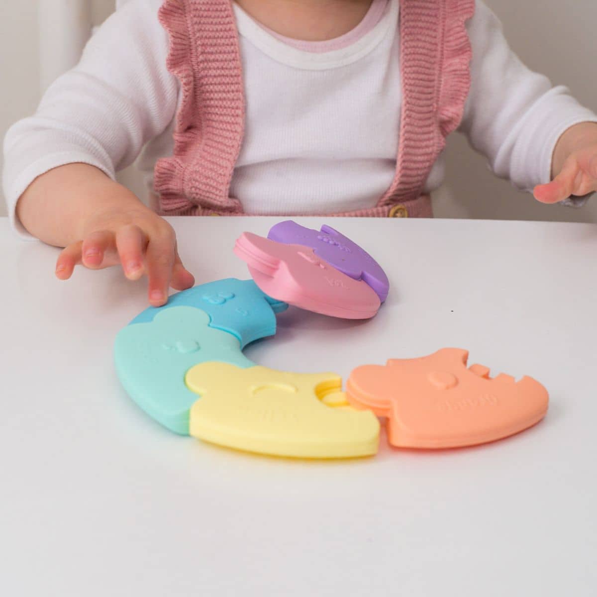 Jellystone Designs Colour Wheel Teether and Toy - Pastel