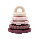 Jellystone Designs Rainbow Stacker Teether and Toy - Dusty