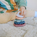 Jellystone Designs Rainbow Stacker Teether and Toy - Earth