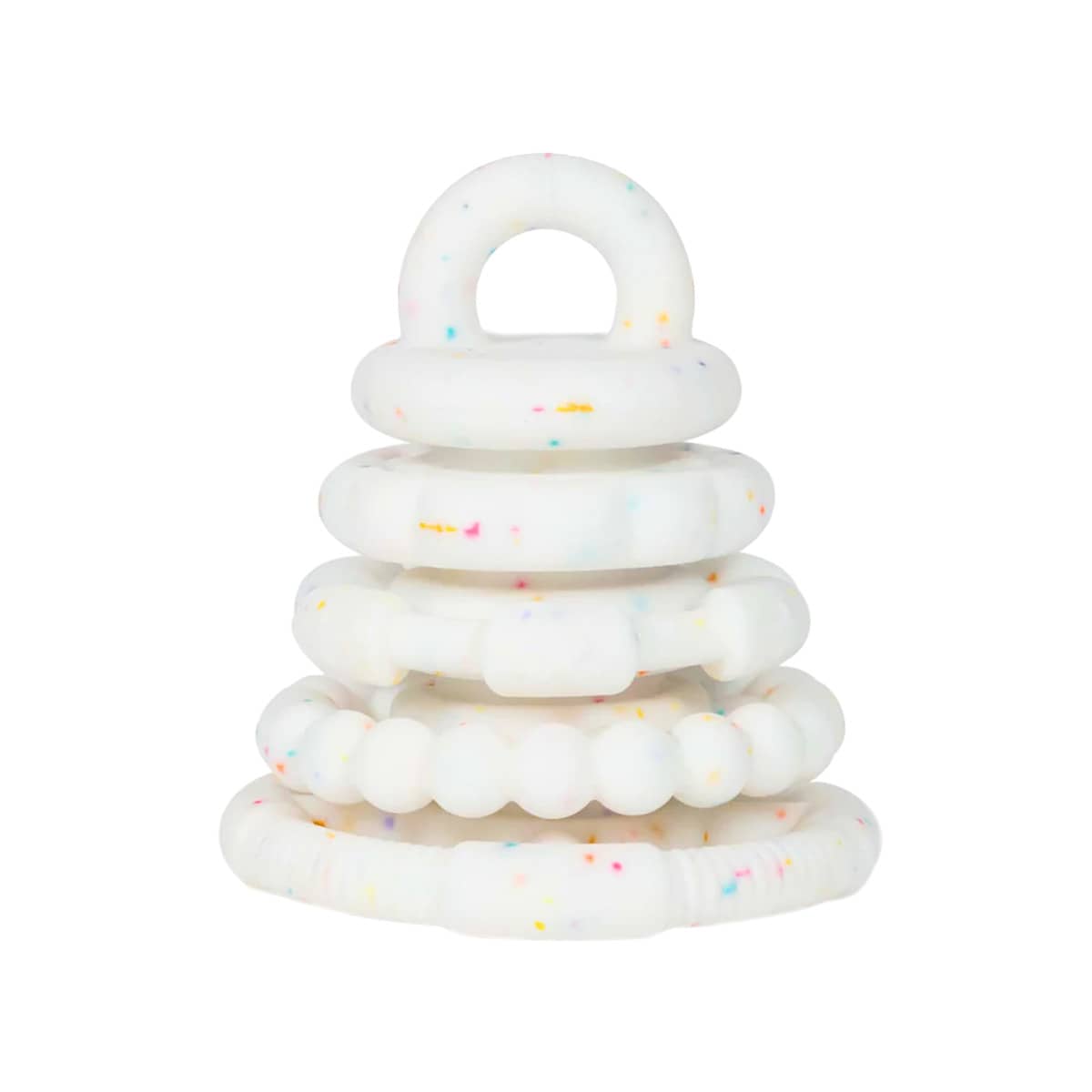 Jellystone Designs Rainbow Stacker Teether and Toy - Sprinkle