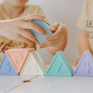 Jellystone Designs Triblox Silicone Blocks - Rainbow Pastel