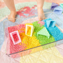 Jellystone Designs Triblox Silicone Blocks - Rainbow Pastel