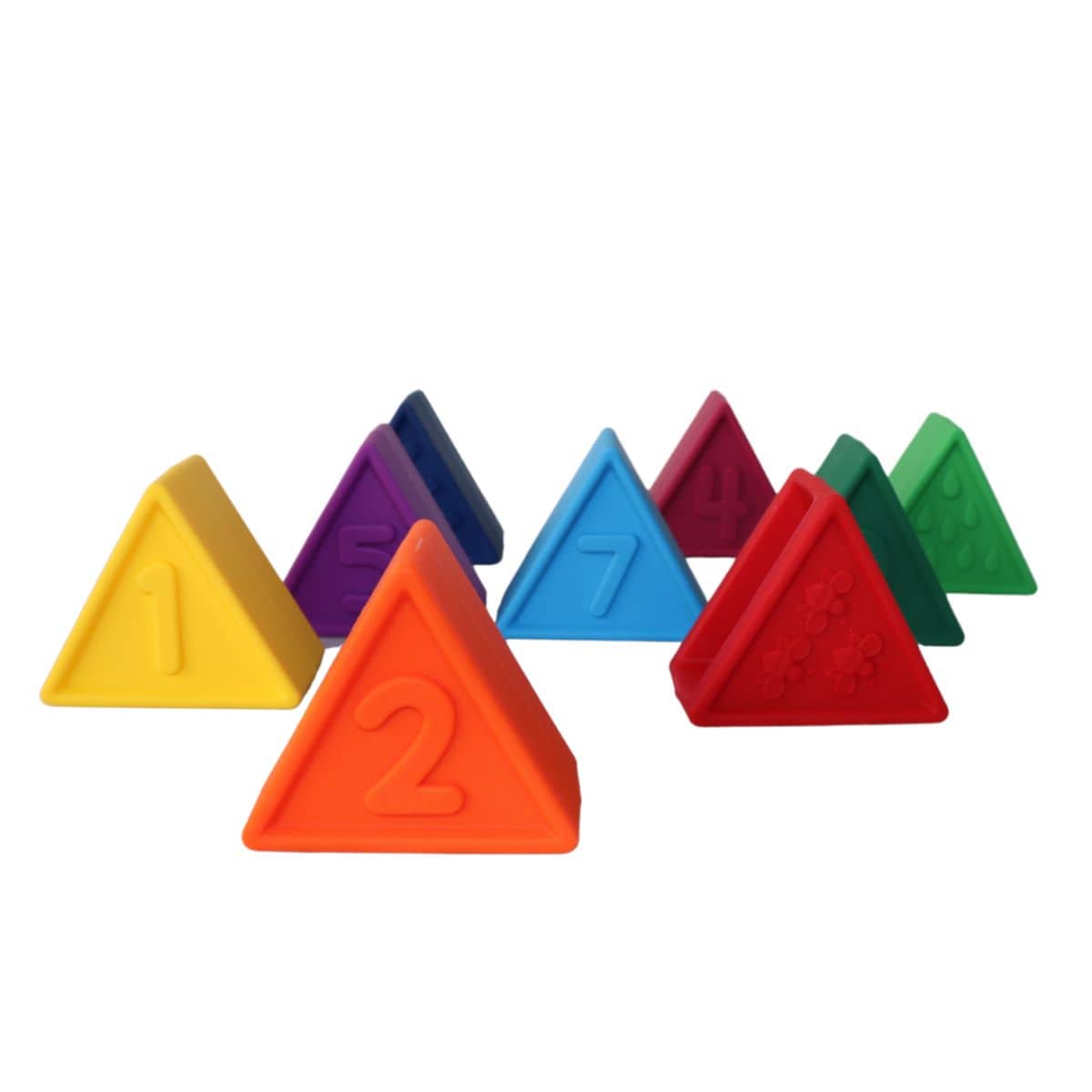 Jellystone Designs Triblox Silicone Blocks - Rainbow Bright
