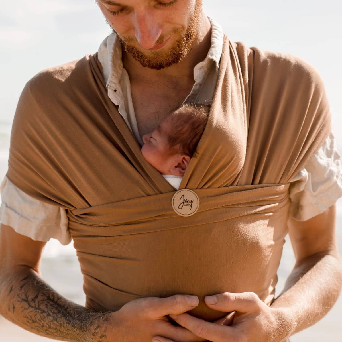 Joey Mama Baby Wrap Carrier - Camel