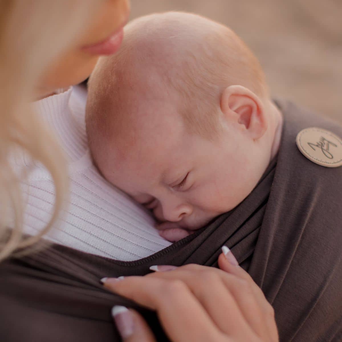 Joey Mama Baby Wrap Carrier - Charcoal