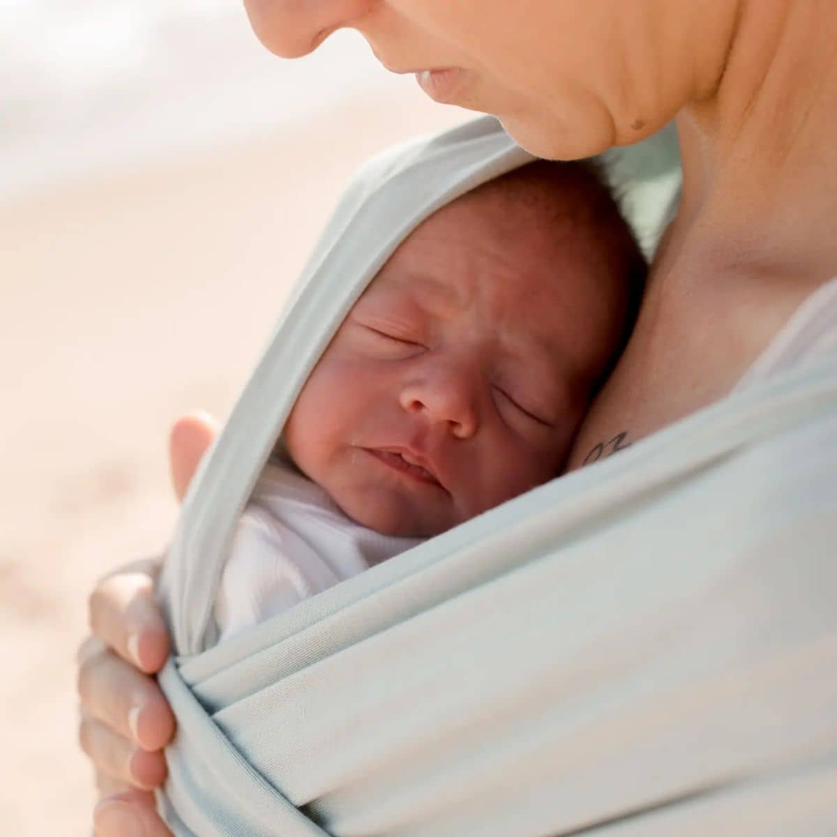 Joey Mama Baby Wrap Carrier - Sea Foam Green