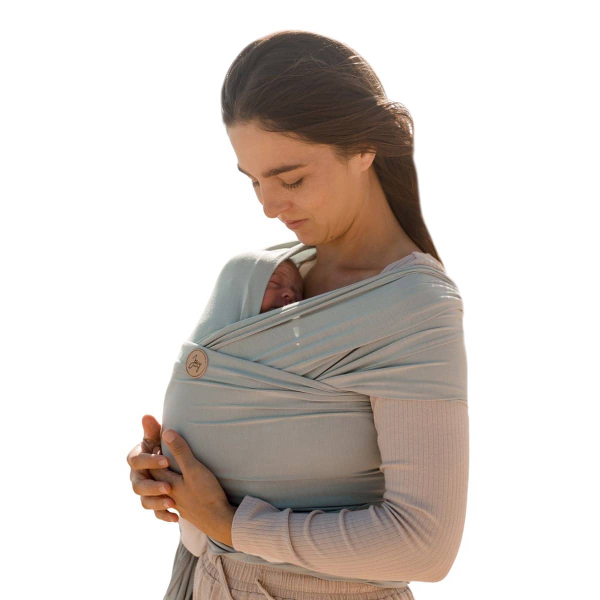 Joey Mama Baby Wrap Carrier - Sea Foam Green