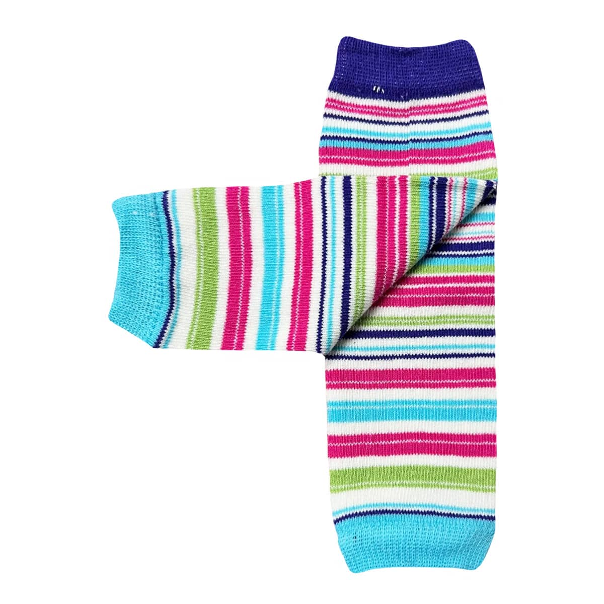 juDanzy Newborn Cotton Leg Warmers - Linear Stripe