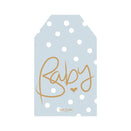Just Smitten Gift Tag - Polkadot Baby - Blue