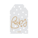 Just Smitten Gift Tag - Polkadot Baby - Dove