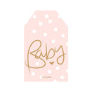 Just Smitten Gift Tag - Polkadot Baby - Pink