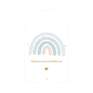Just Smitten Gift Tag - Baby Rainbow - Blue