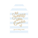 Just Smitten Gift Tag - The Sweetest Little Bundle - Blue