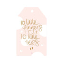 Just Smitten Gift Tag - 10 Little Fingers - Pink