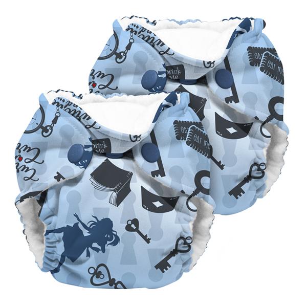 Kanga Care Print Lil Joey AIO Cloth Nappies - Wonderland Alice