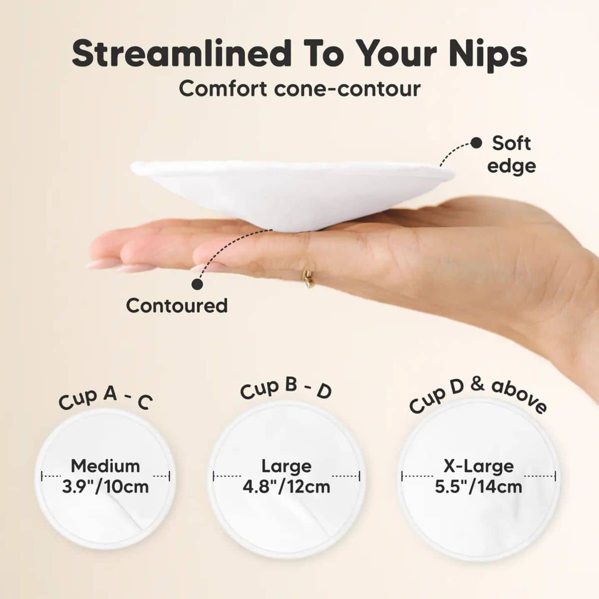 KeaBabies Comfy Reusable Nursing Pads