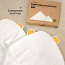KeaBabies Cuddle Baby Hooded Towel - Bear