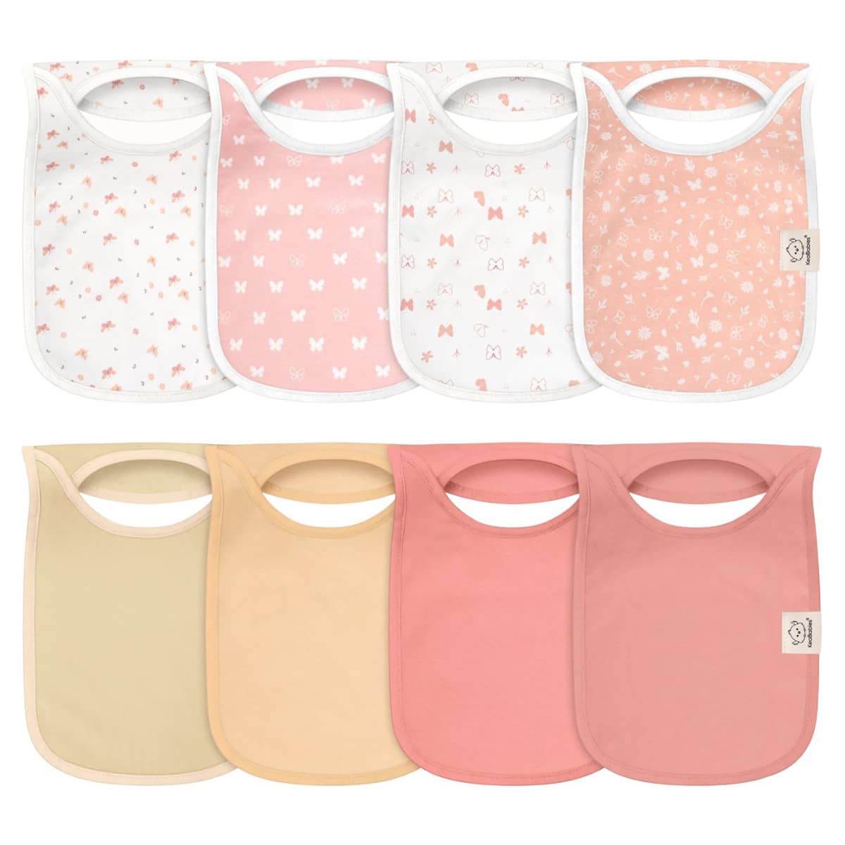 KeaBabies Hallo Drool Baby Bibs Set - Butterflies