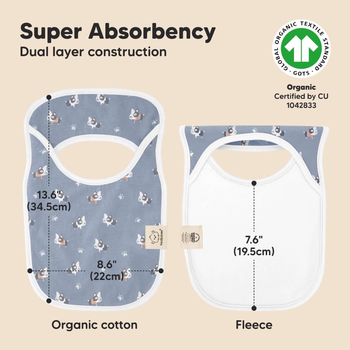 KeaBabies Hallo Drool Baby Bibs Set - Pets & Paws