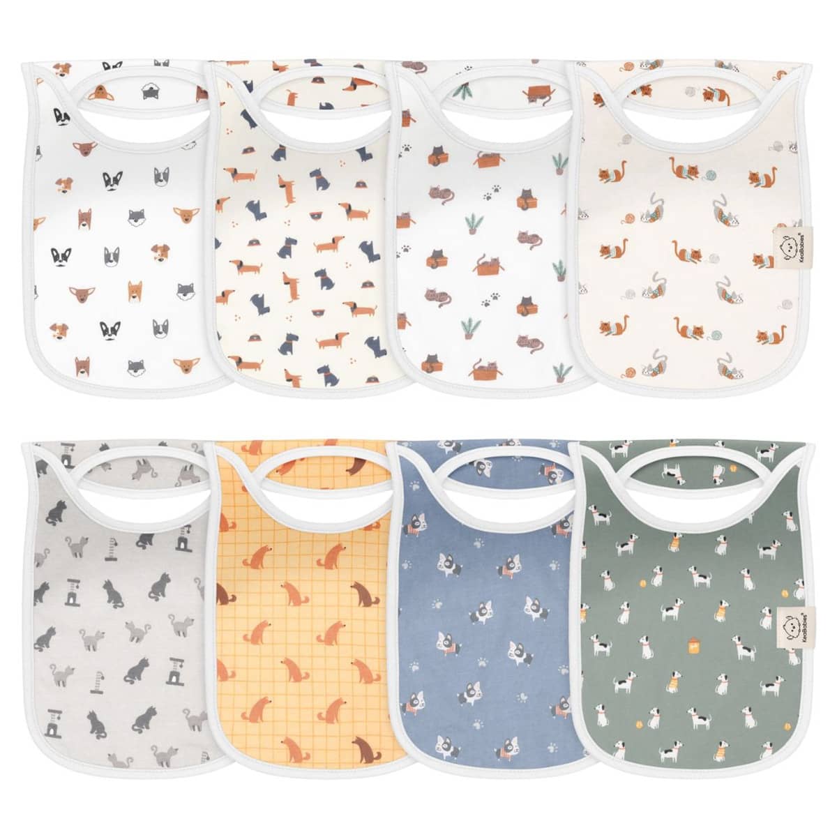 KeaBabies Hallo Drool Baby Bibs Set - Pets & Paws