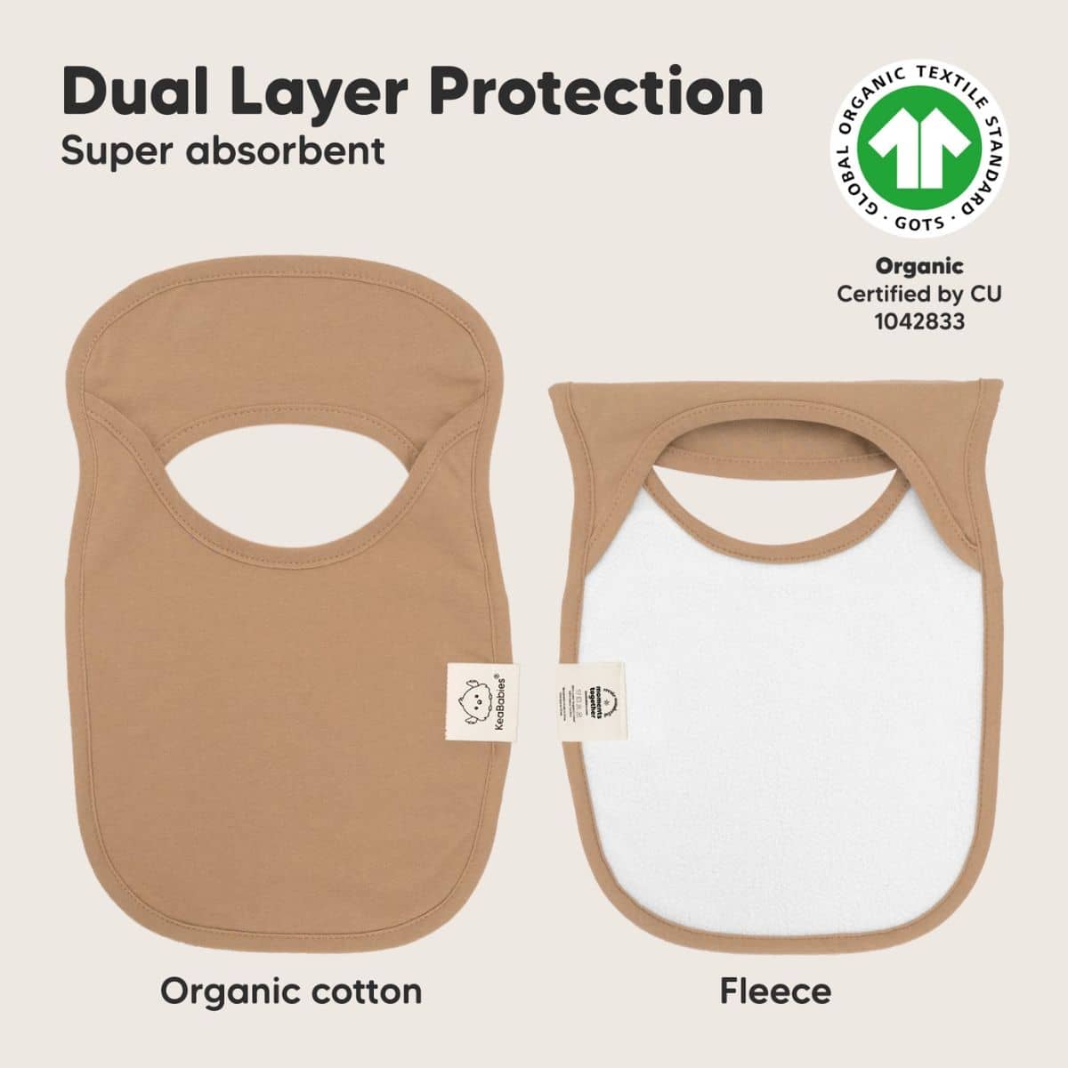 KeaBabies Hallo Drool Baby Bibs Set - Roarsome