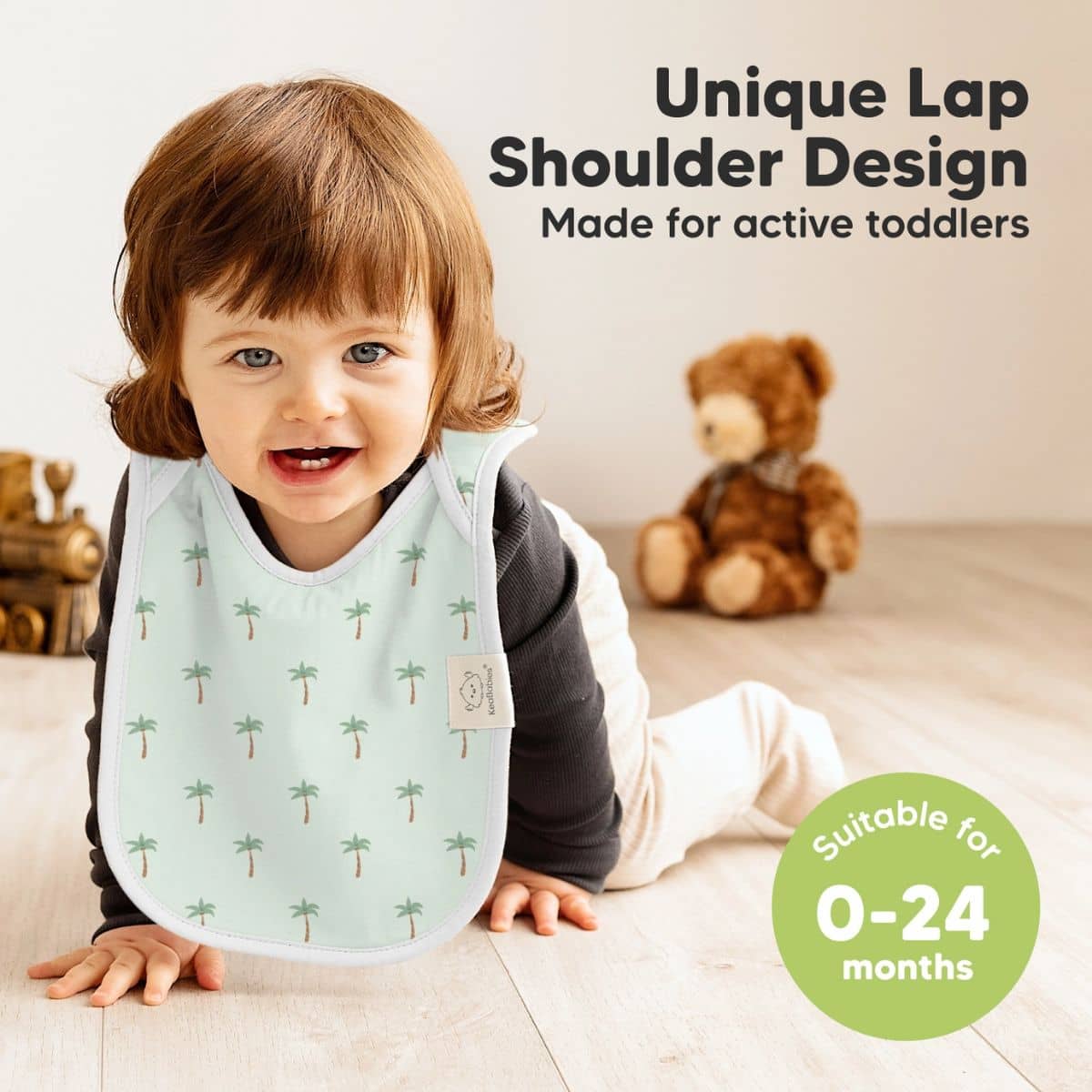 KeaBabies Hallo Drool Baby Bibs Set - Roarsome