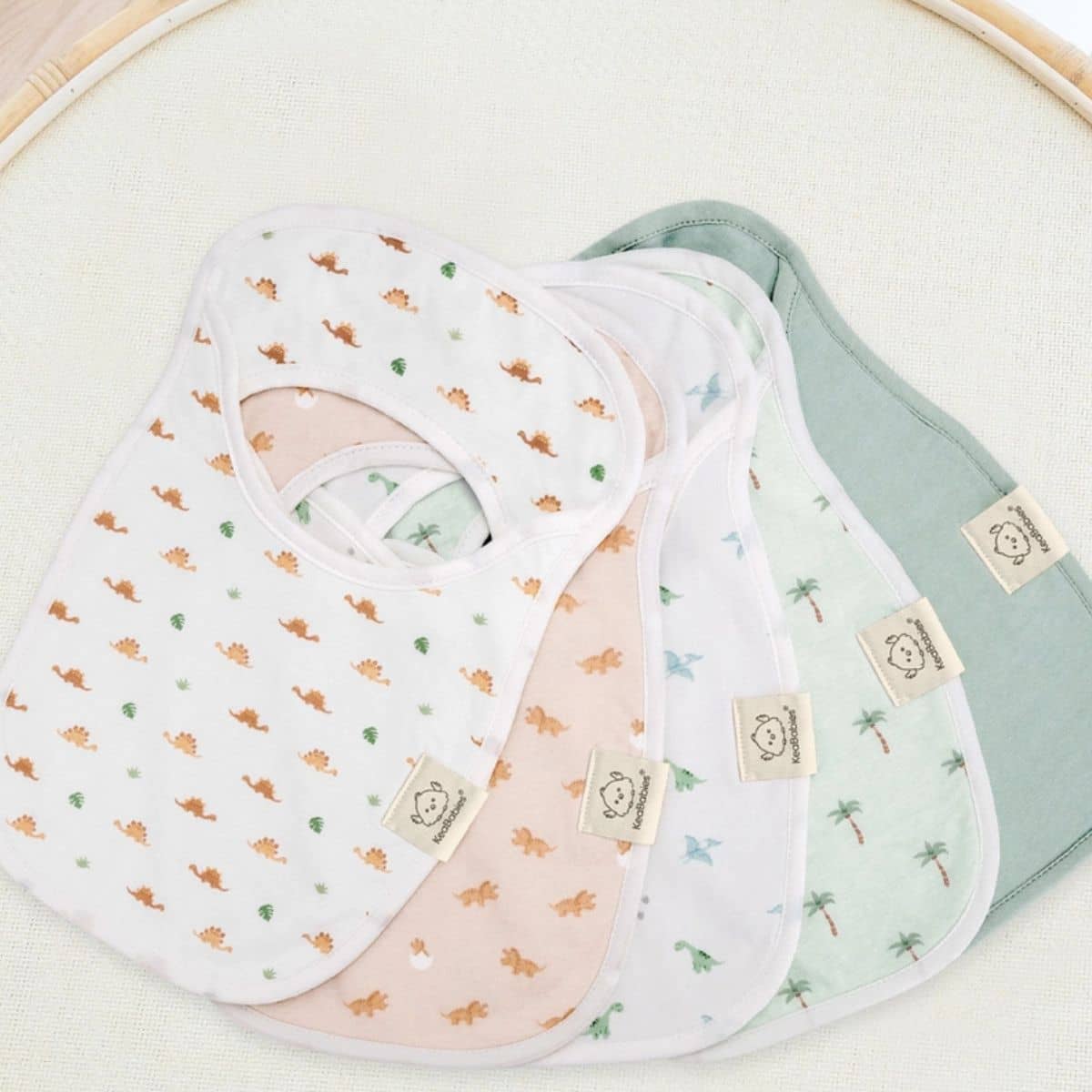 KeaBabies Hallo Drool Baby Bibs Set - Roarsome