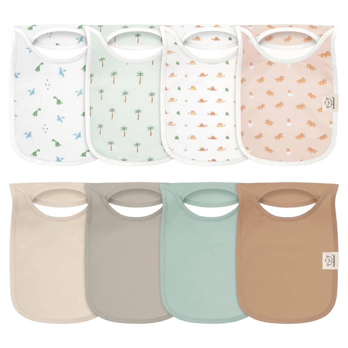 KeaBabies Hallo Drool Baby Bibs Set - Roarsome
